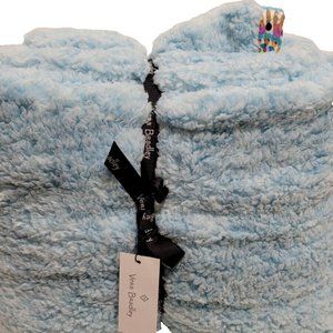 Vera Bradley Fluffy Fleece 80" x 50" Sunny Medallion Aqua Blanket Throw..New